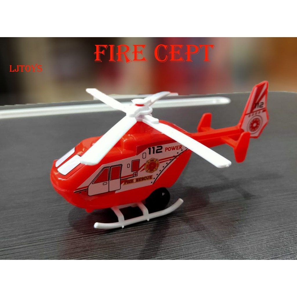 Mobil Pemadam Kebakaran Helikopter - Fire Truck isi 3 pcs