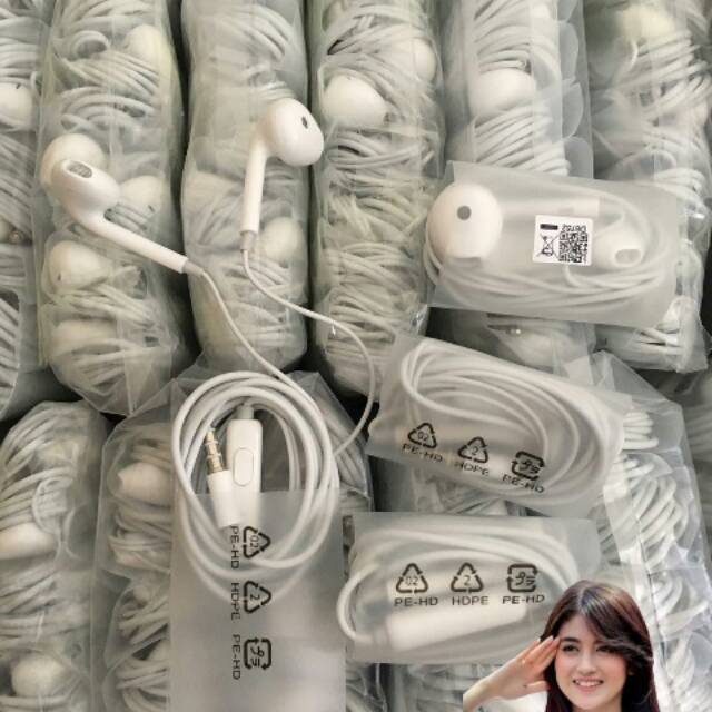 Handsfree Vivo XE680 Vivo V5 HIFI / Headset Vivo x20 / Earphone Original 100% earphone ORI - White