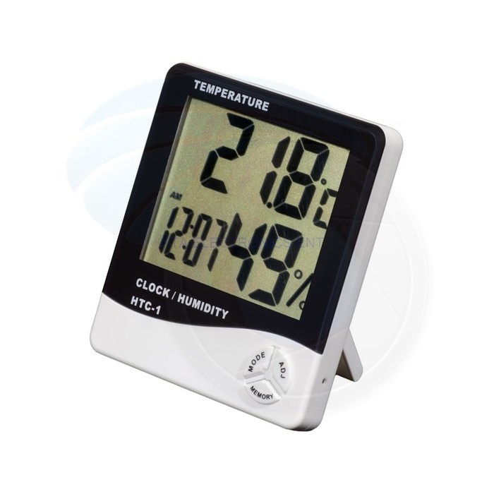 HTC 1 Hygrometer termometer Ruangan Digital jam Thermometer