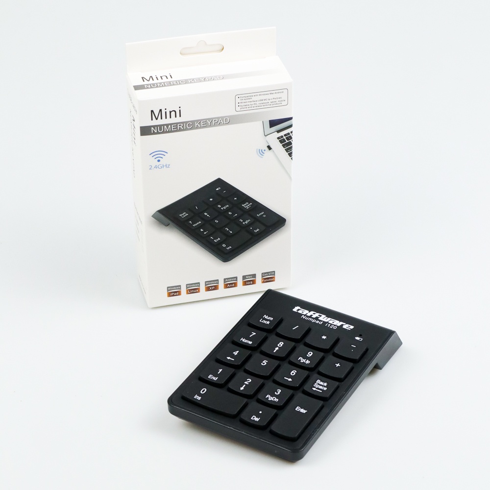 Taffware Keypad Numeric Wireless 2.4 GHz 10 Meter - i120 - Black