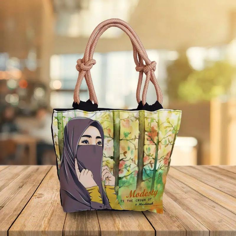 Totebag tali sumbu/ tas jinjing tali sumbu