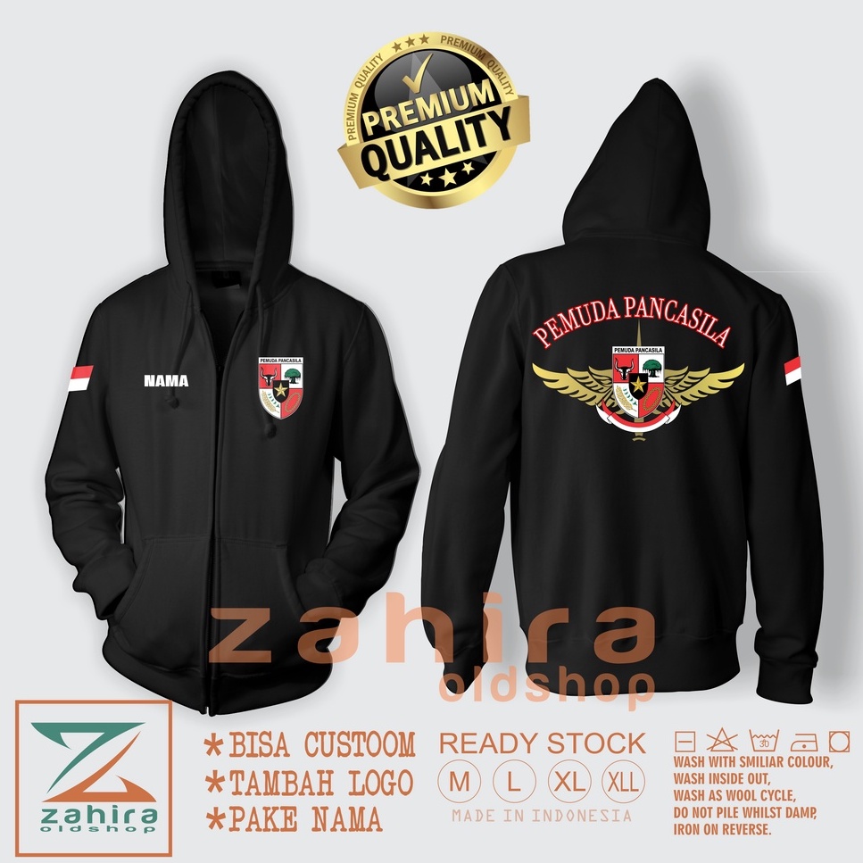 Jaket Zipper Pemuda Pancasila / Hoodie Ormas Pemuda Pancasila Quality High