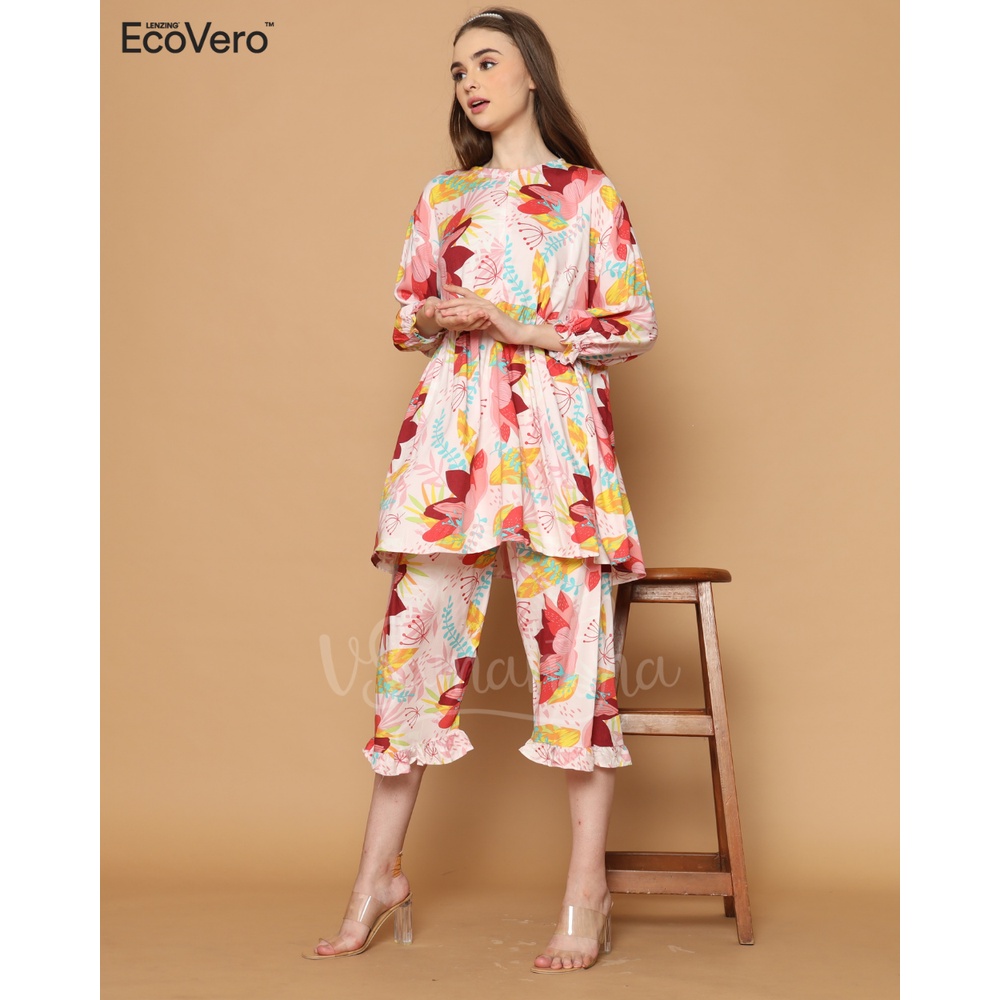 vSamantha - Pajamas / Piyama One Set Ecovero Caspia Pink