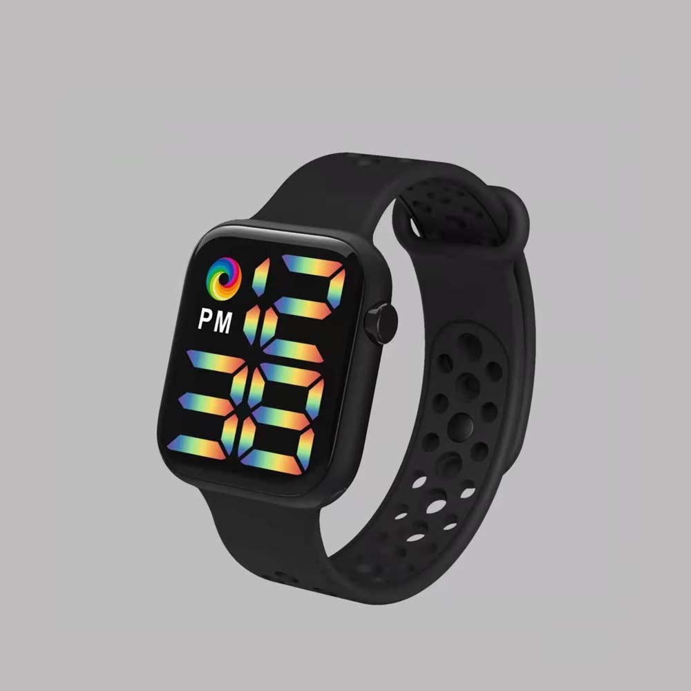 LED Watch Water Resistant - Jam Tangan Digital Pria &amp; Wanita Strap Rubber LED_8050 ( Group )