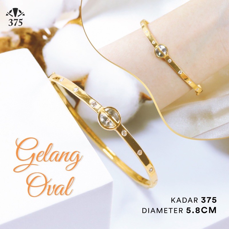 GELANG OVAL CARTIER KOMBINASI MATA CANTIK