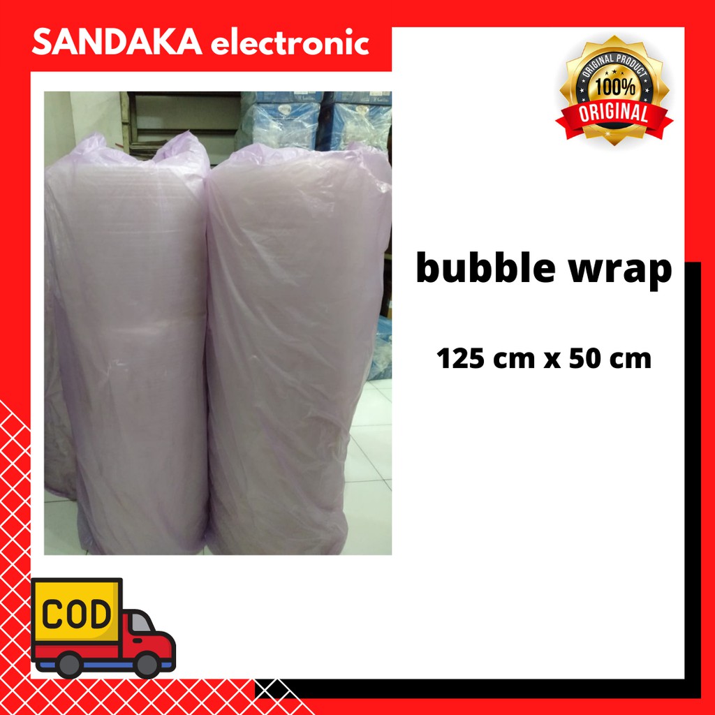 

Bubble Wrap bubllewrap putih bening murah bagus 125 cm x 50 cm bandung