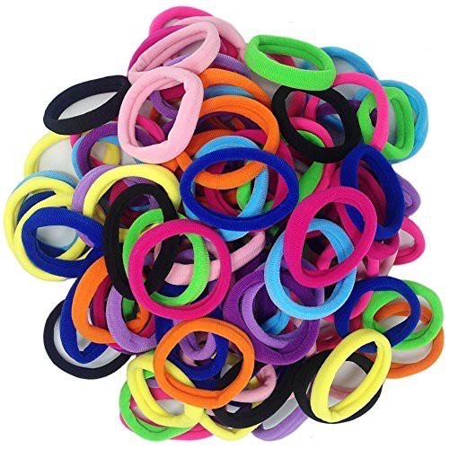 IKAT RAMBUT POLOS GELANG KUNCIRAN IKET HEAD-BAND LOT BAHAN KARET WARNA WARNI MURAH AWET IMPORT - BF / IR024-6