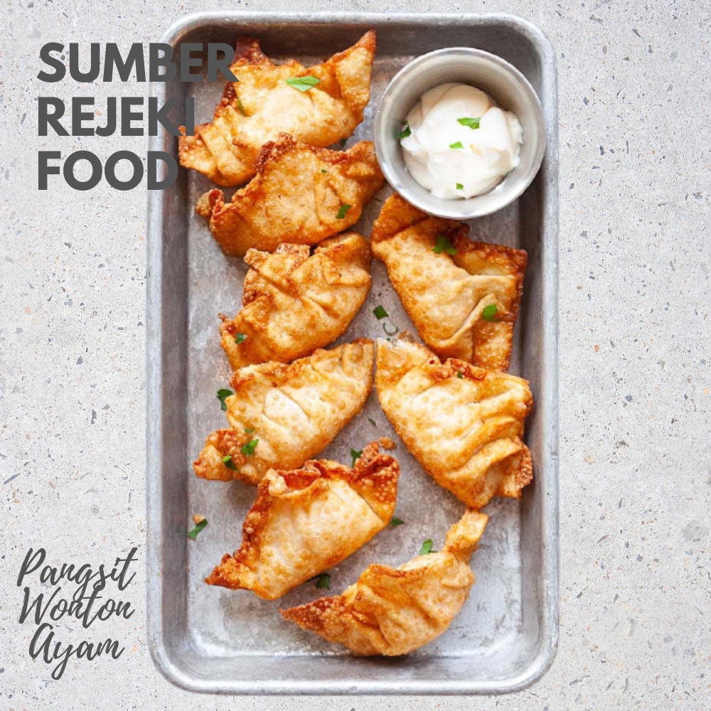 

WONTON AYAM ISI 25 - 100 PCS PANGSIT WONTON AYAM DIMSUM FROZEN PREMIUM PRODUK - SUMBERREJEKIFOOD