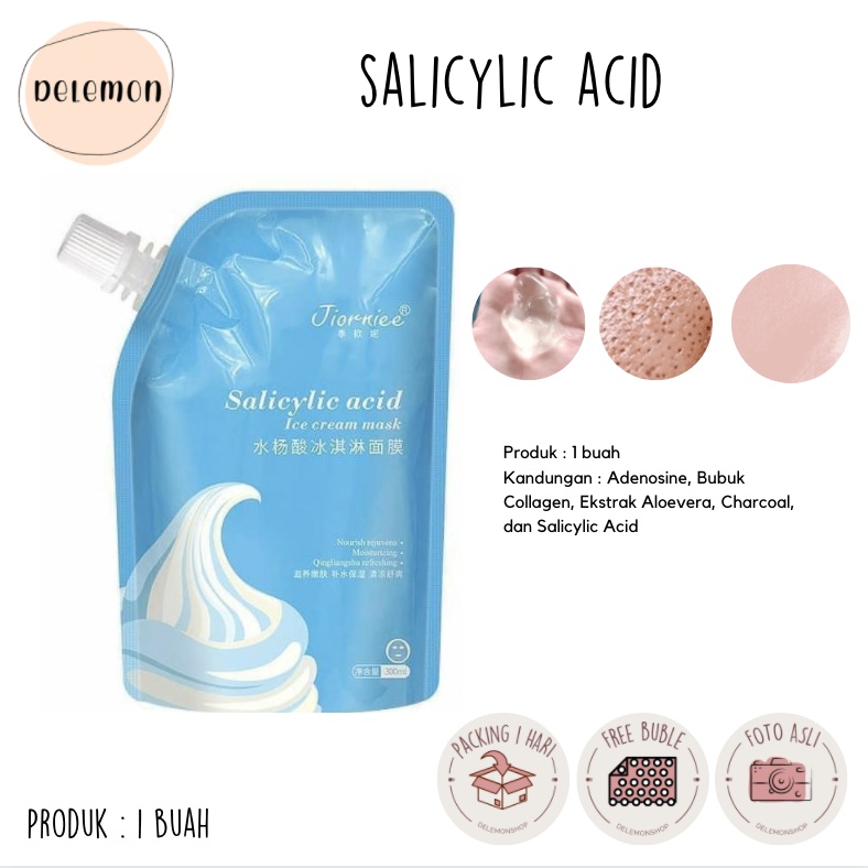 ICE CREAM MASK / SALICYLIC ACID MASK / JIORNIEE MASK / JIORNEE MASK / JIORNIEE CREAM MASK ORI 300ML