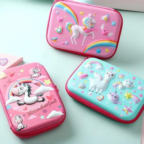 

Kotak Pensil Karakter 3D Hardtop Tempat Pensil Timbul Anak Cewe Tk/Sd