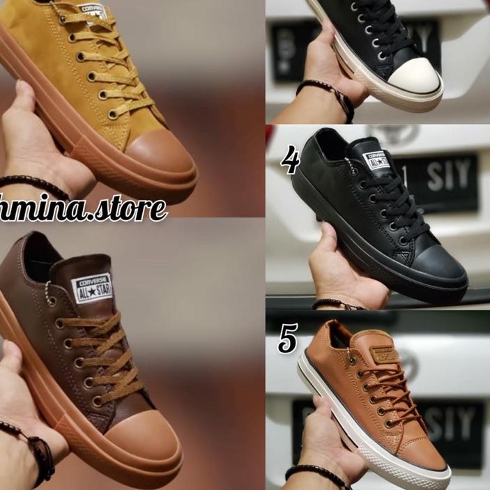 ✶ Sepatu Converse 70s All Star Leather Kulit Sepatu Snekaers Casual Pria Wanita Original ◌