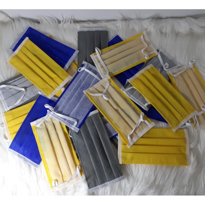 Masker Kain Spunbond 2 Lapis Isi 12 Pcs Shopee Indonesia