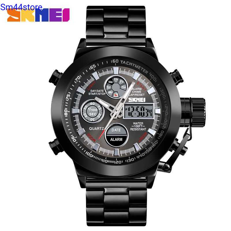 SKMEI Jam Tangan Analog Chrono Pria Stainless Steel Strap 1515