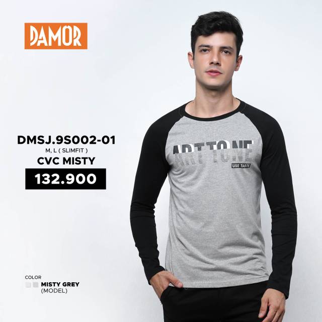 Kaos cowok lengan panjang/kaos damor/kaos berkualitas