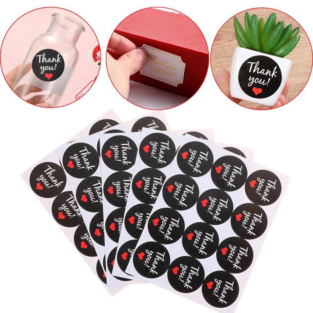 Preva 40/60pcs Handmade Stiker Suvenir Pernikahan DIY Bronzing Putaran Sealing Craft Terima Kasih