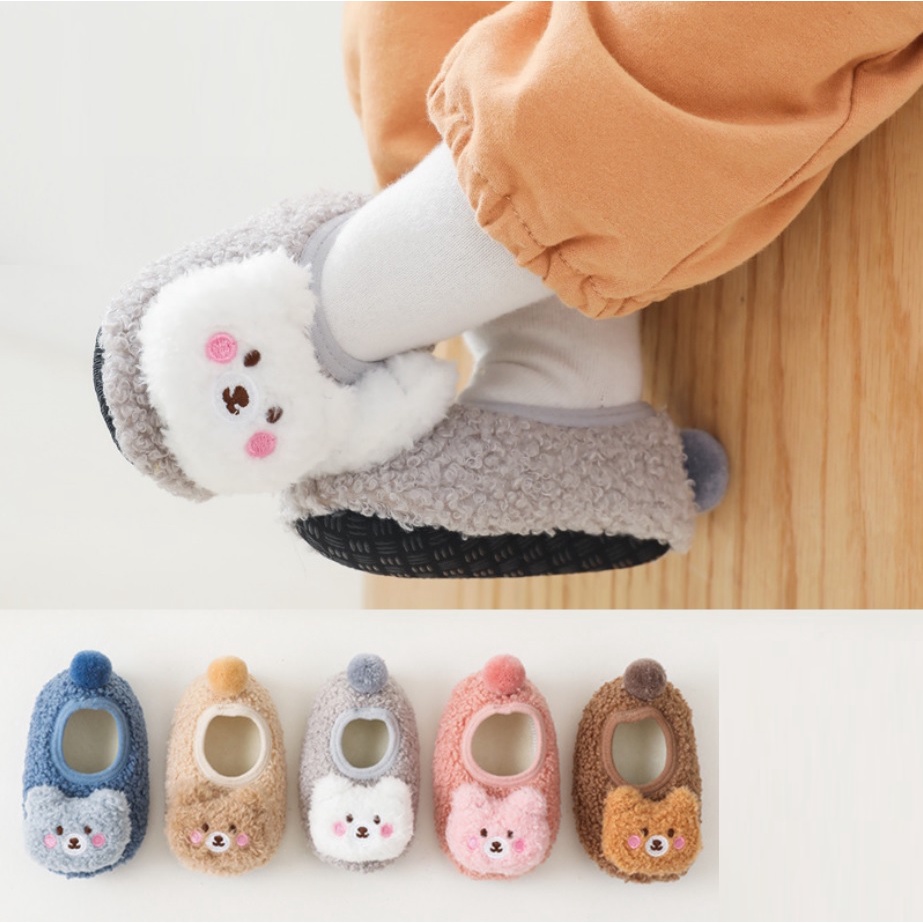 NEW Prewalker bayi / sepatu bayi tebal dengan alas nonslip  import motif beruang