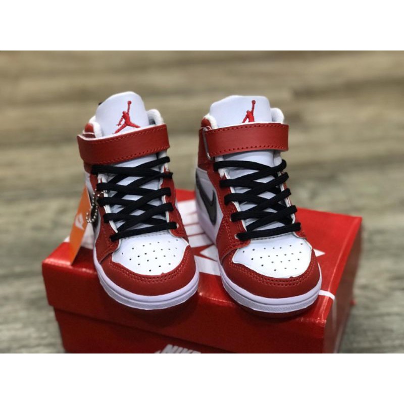 SEPATU ANAK JORDAN MERAH CHICAGO PREMIUM HIGH QUALITY SEPATU ANAK LAKI LAKI KADO