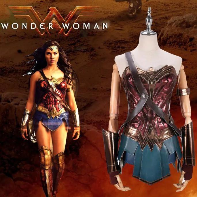 Kostum Kostum Kostum Wonder Women Diana Kostum Halloween Dewasa Wanita Costum