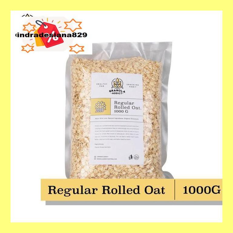 

Sf504Nind Rolled Oat 1Kg - Granola Addict Ingredients Ind504Sm