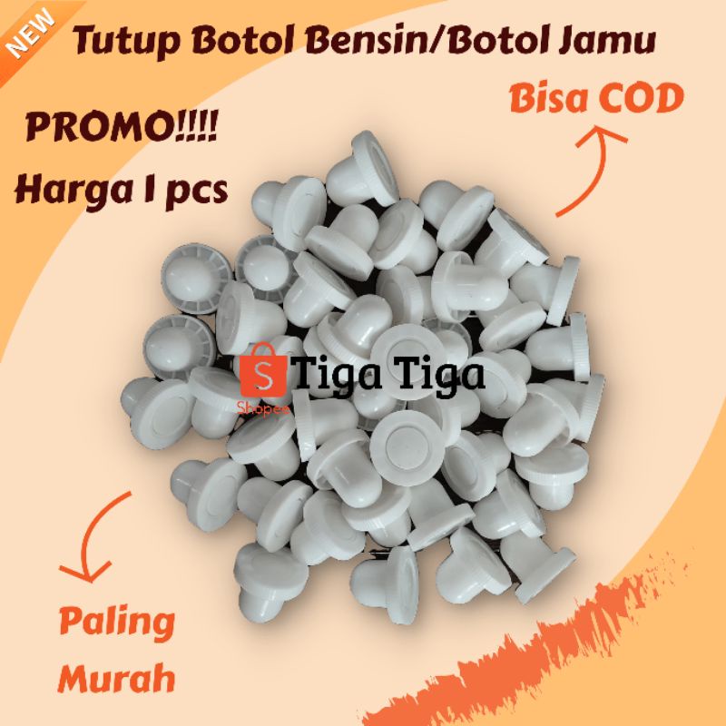 Tutup Botol Plastik untuk botol bensin / botol jamu 1 liter Baru