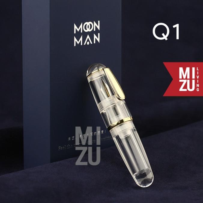 

MOONMAN Q1 Eyedropper Fountain Pen High Capacity Stainless Steel Nib - CLEAR, EF