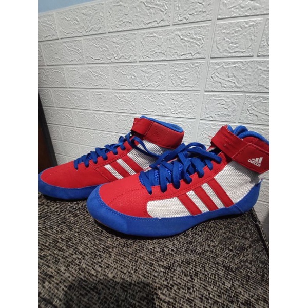 Adidas Wrestling Shoes / Boots Red- AQ3324  second original