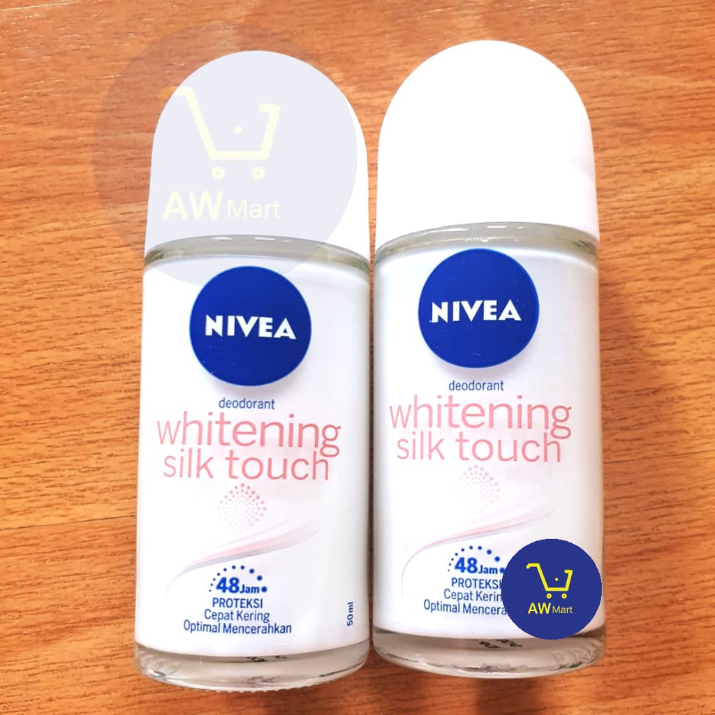 NIVEA DEODORANT 50ML ROLL ON Whitening &amp; Pearl Mutiara, Perlindungan 48 jam