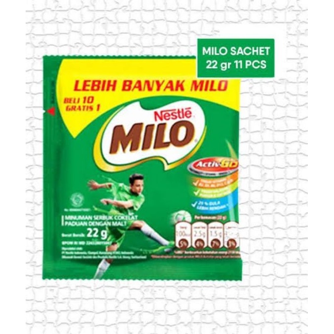 

milo renteng 22 gram 22gr 22 gr 10 sachet