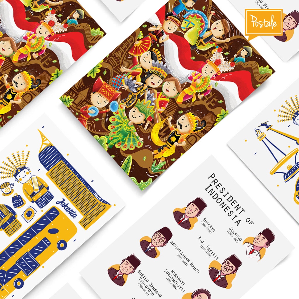 

Kartu Pos Ilustrasi Indonesia 2 - Postale