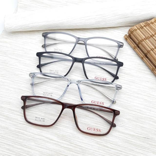 Frame kacamata kotak 8007 | Gratis Lensa minus | Kacamata Antiradiasi | Kacamata fashion |