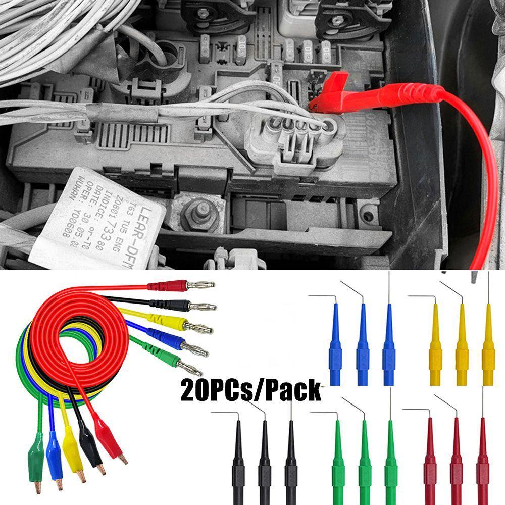 Preva Multimeter Test Lead Kit Peningkatan Plug Pisang Tahan Lama Keamanan Test Probe Set