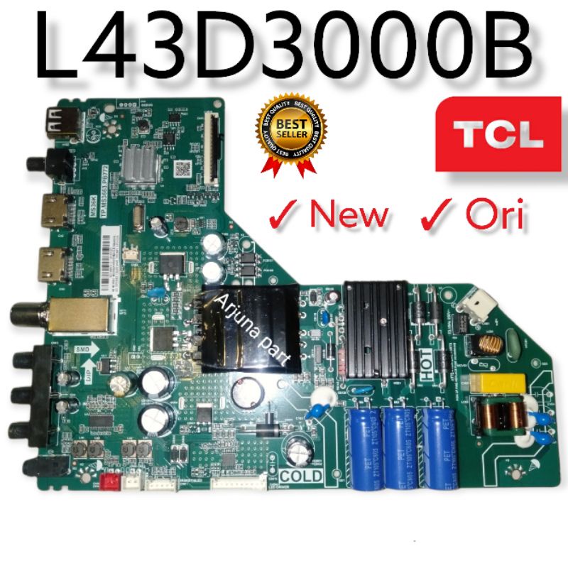 Mainboard TV TCL L43D3000B / MB TV TCL L43D3000B / MB TCL L43D3000B / MB TCL 43D3000B / mesin tv 43D