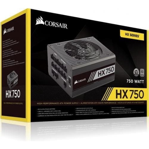 PSU Corsair HX750 750W 80 PLUS PLATINUM Certified Fully Modular