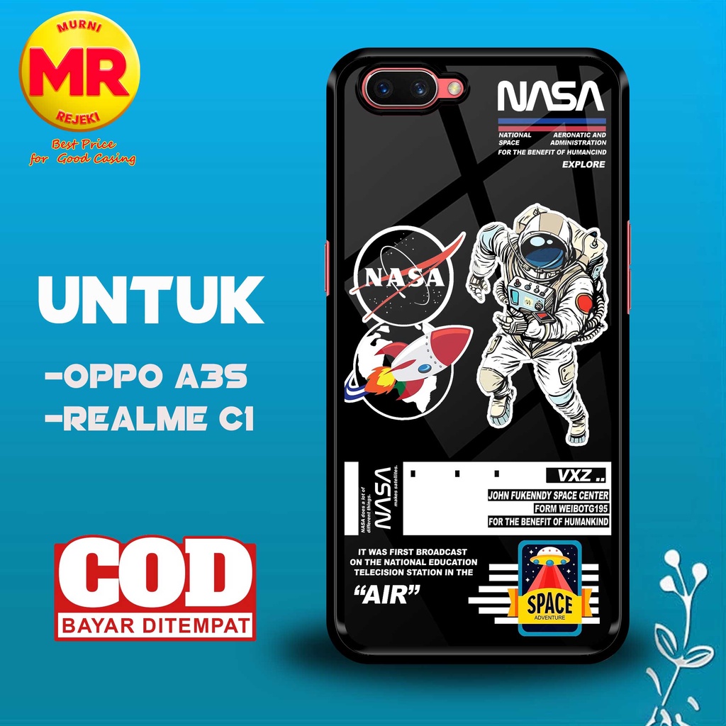 Murni Case OPPO A3S Terbaru [ NASA ASTRO ] Casing Hp Oppo A3S Hardcase Softcase Premium Glosy