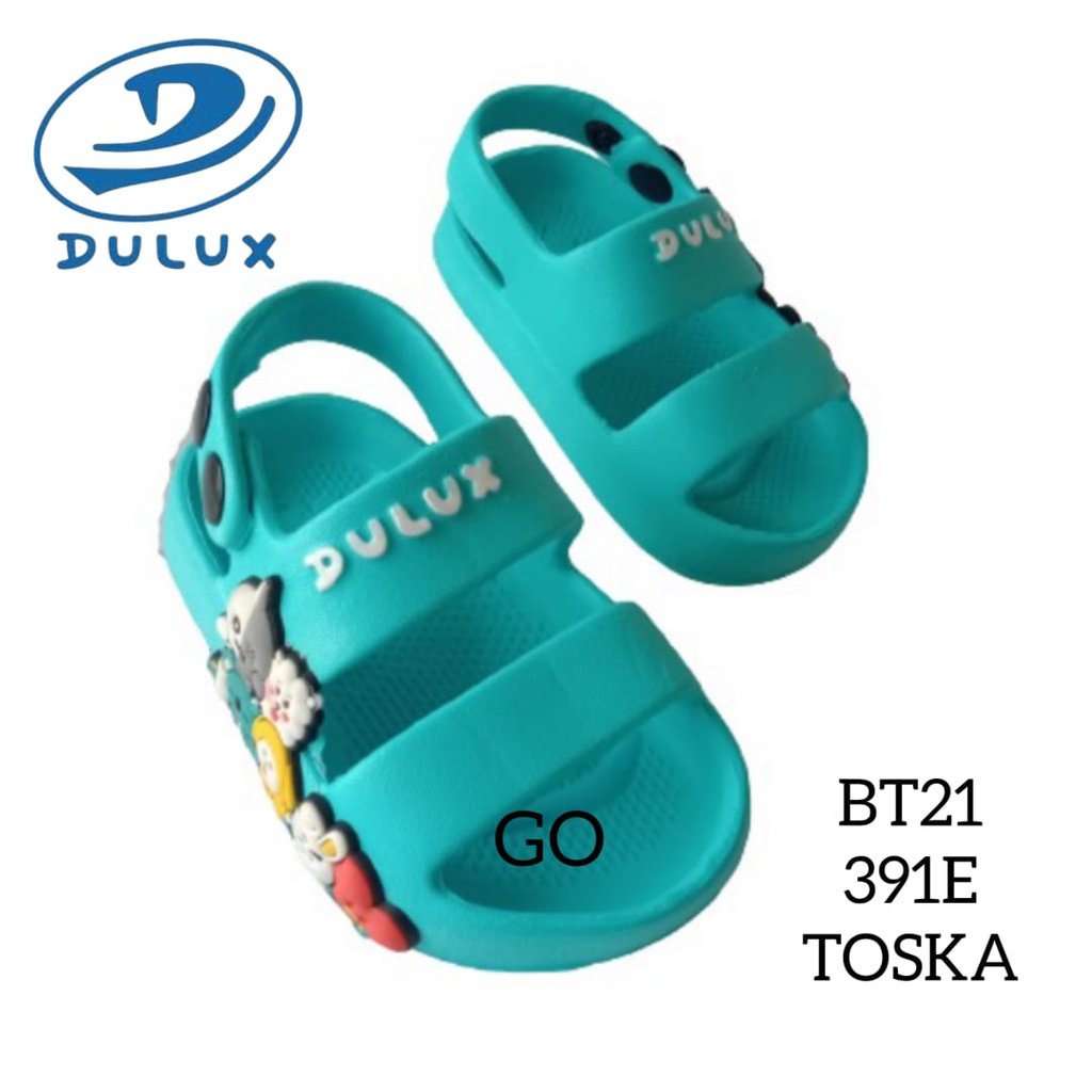 gof DULUX 391E BT21 Sandal Gunung Anak Perempuan Motif Karakter BT21 (20-25)