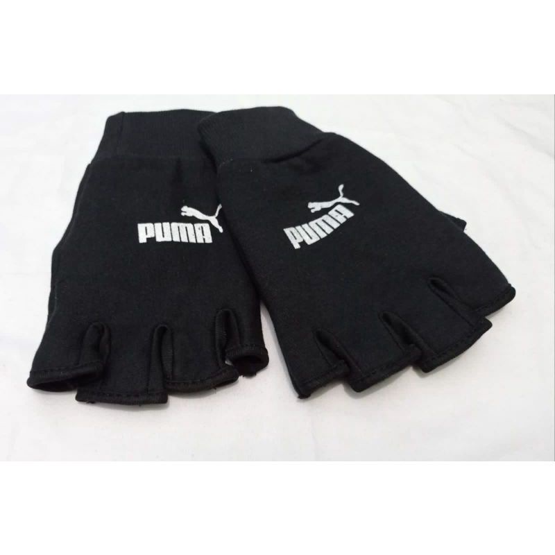 Sarung tangan half finger hitam polos