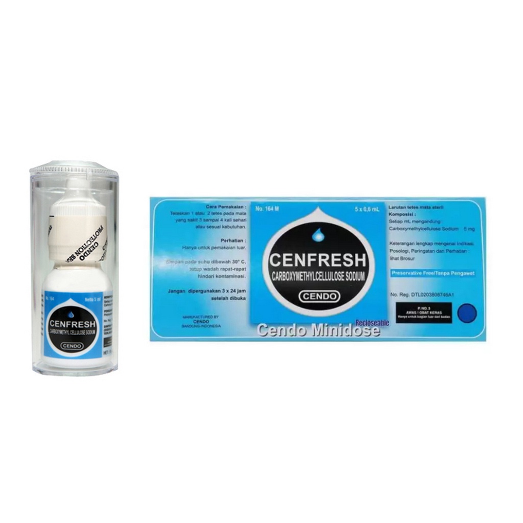 CENDO CENFRESH 15 ML Tetes Mata Botol &amp; Mini Dose MD - Cairan Mata Kering Iritasi Minidose