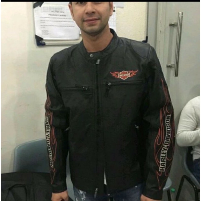 Jaket Kulit Harley Davidson Leather Jacket Rafi Ahmad