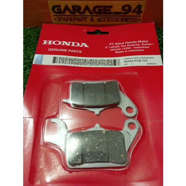 DISCPAD DISPAD DISC PAD KAMPAS KANPAS KANVAS REM CAKRAM DEPAN HONDA BEAT KARBU LAMA KARBURATOR OLD -