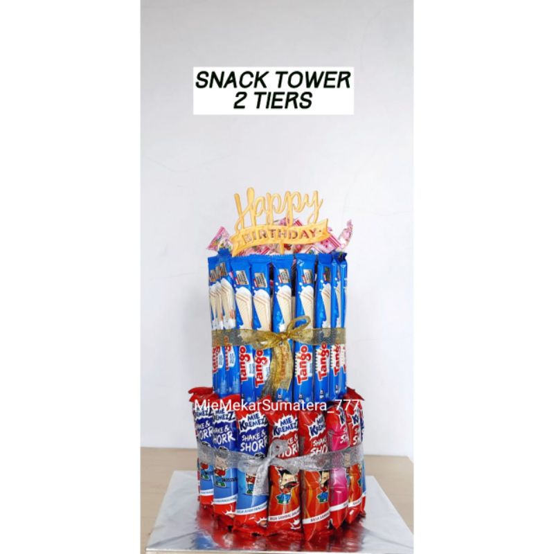 

SNACK TOWER/KUE ULANGTAHUN/SNACK CAKE/SNACK TART/SNACK ULTAH/BIRTHDAY TOWER/KADO ULTAH/KADO WISUDA/BUCKET/ULANG TAHUN/SET HADIAH/KUE TART/HAMPERS