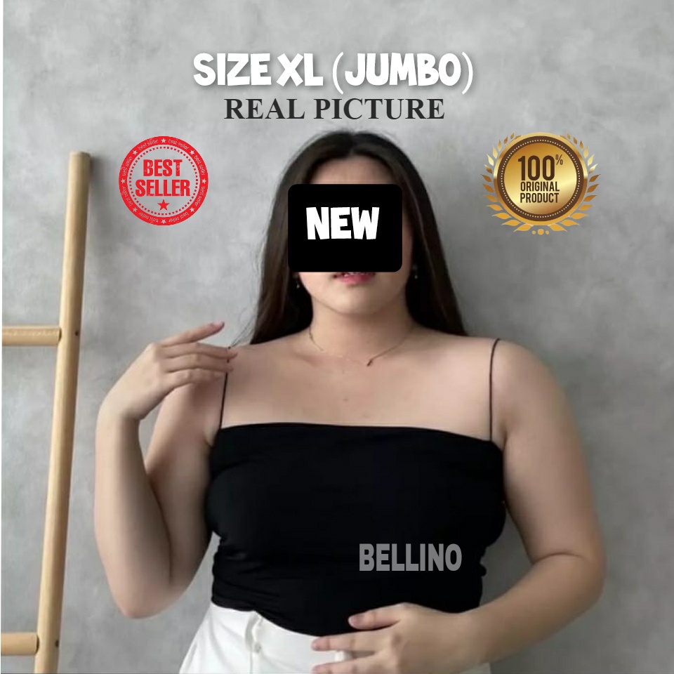 Kemben Tali Jumbo Wanita Size L XL Model Hits Terbaru 2022 / Tangtop Basic Crop Gaya Korea Premium Bahan Katun Adem Stretch / Premium Kemben Tali Jumbo