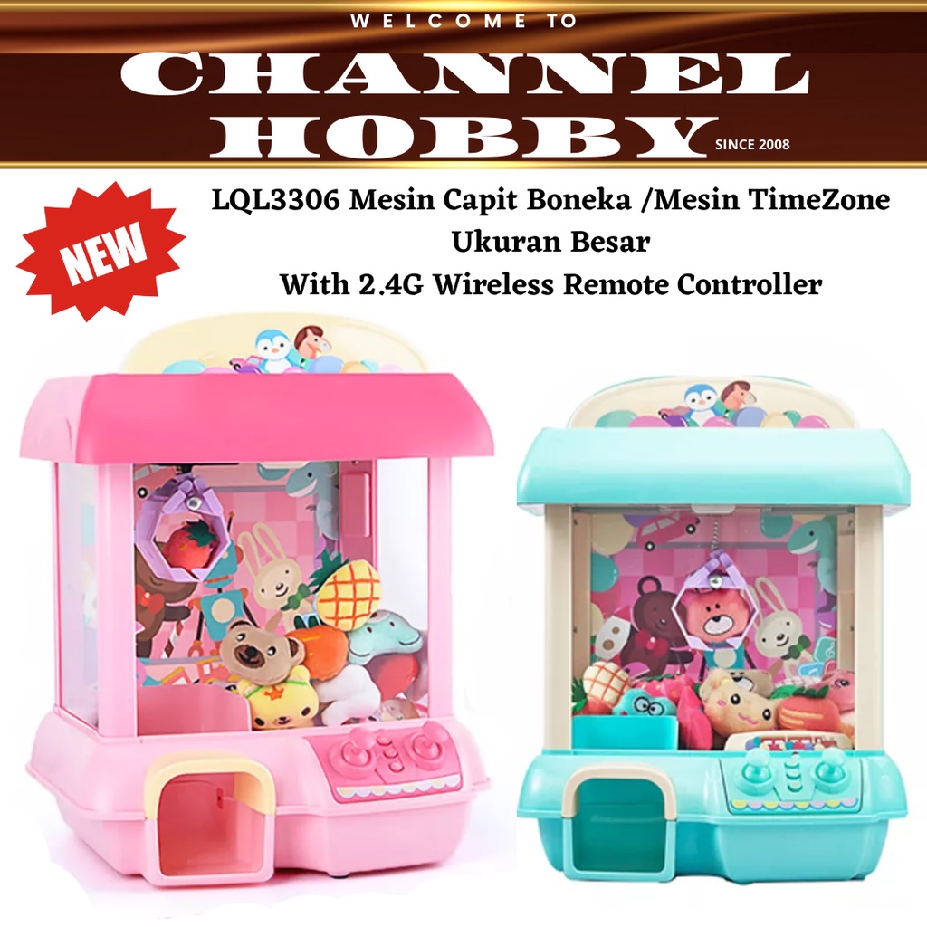 Jual Mesin Capit Boneka BIG / Mesin Capit Permen / Mesin Capit Timezone