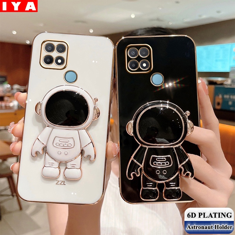 Soft Case Silikon Desain Astronaut Untuk Realme C11 2021 C20 C17 7i 8 5G A93 A94 Reno5F A9 A5 2020 A37 A1K F11 6D