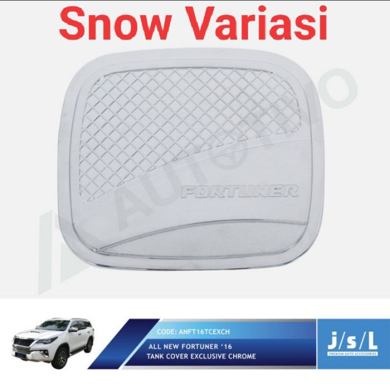 All New Fortuner tutup tangki mobil tank cover exclusive chrome JSL
