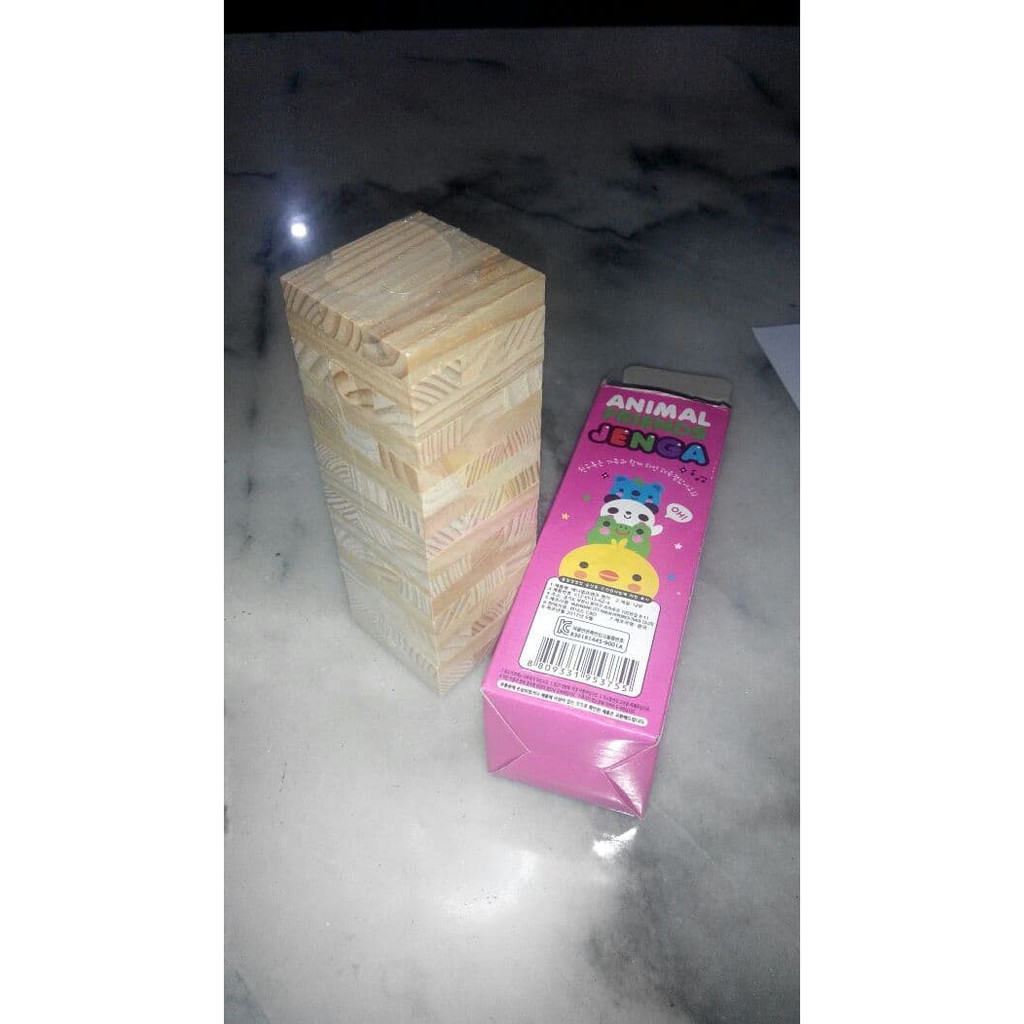 Animal Friends Jenga Kayu