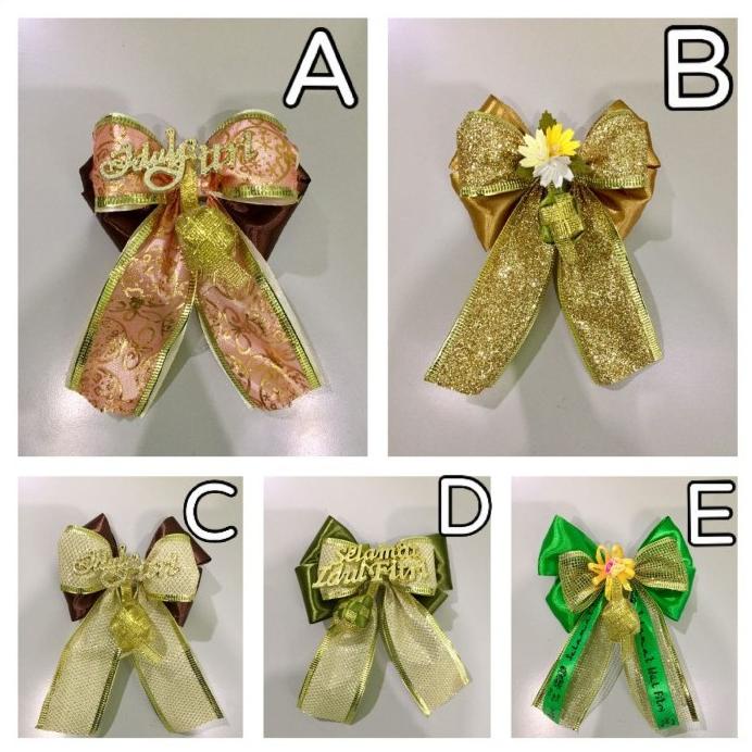 

Pita Hias Siap Pakai Lebaran / Pita Parcel Hampers Idul Fitri Promo!!!R30F