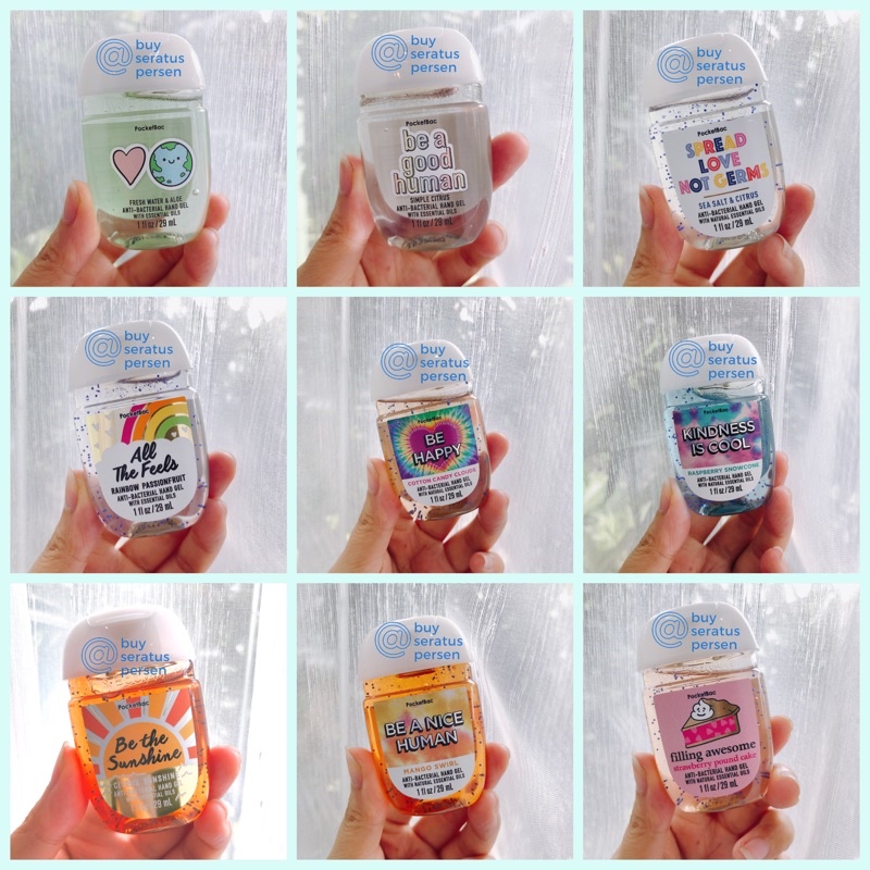 2024 Be Kind Spread Love POCKETBAC - BATH AND BODY WORKS Hand Sanitizer