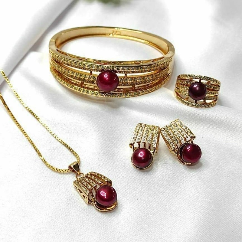 SET PERHIASAN MUTIARA LOMBOK ASLI || Perhiasan murah || Aksesoris mutiara || Perhiasan mutiara.