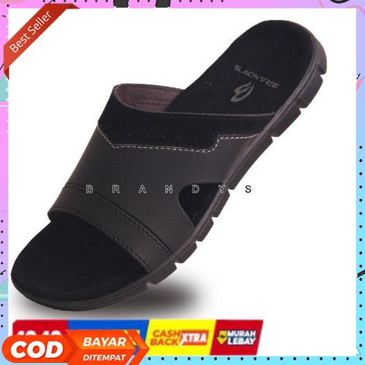 Sendal Pria Kulit Asli Original 100% Sandal Jepit Pria Distro Casual Sadal Japit Cowok Dewasa Kekini
