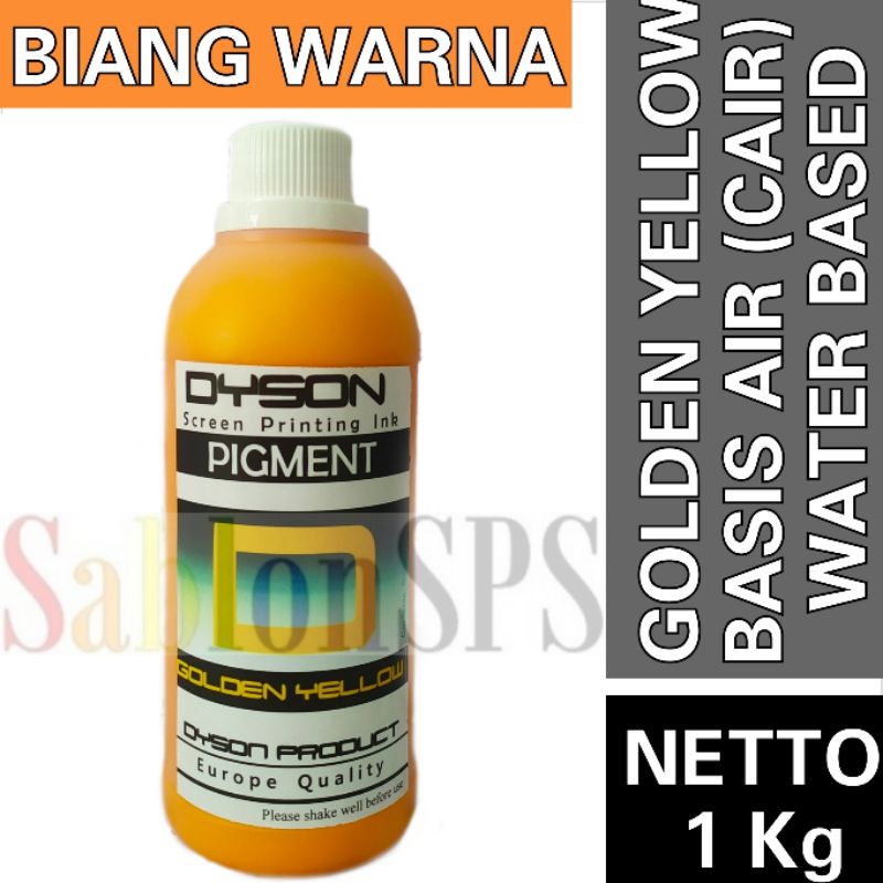 BIANG WARNA CAT SABLON WARNA GOLDEN YELLOW 1KG